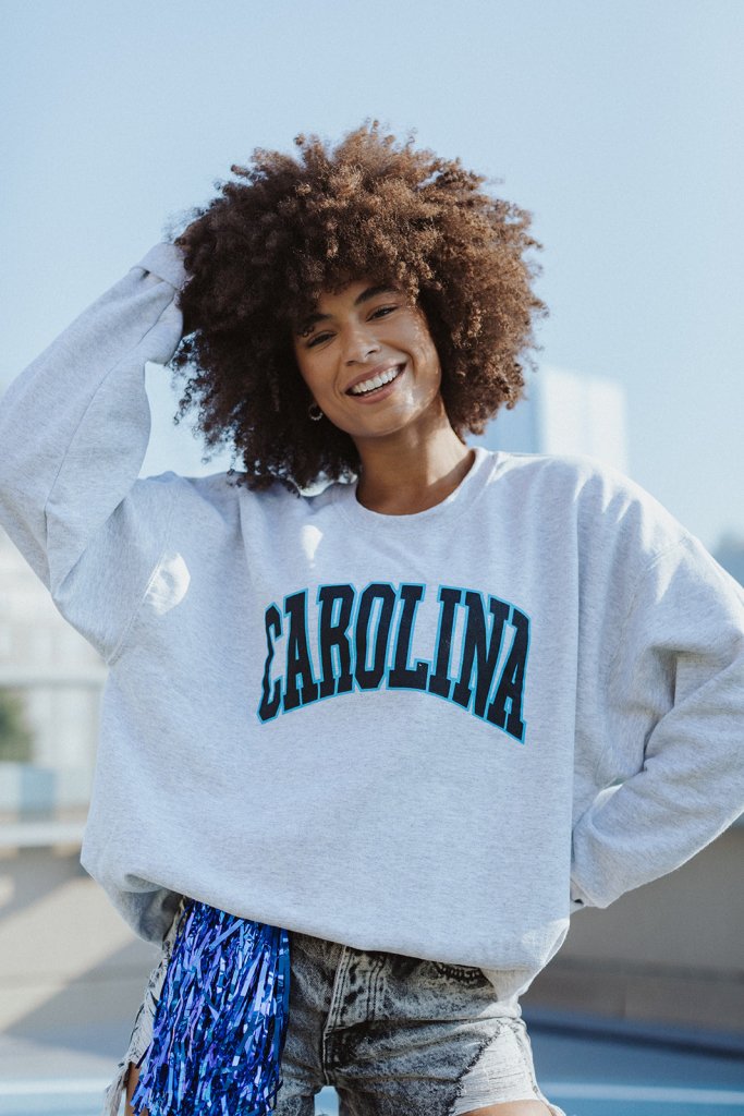Carolina Block Sweatshirt - Girl Tribe Co.