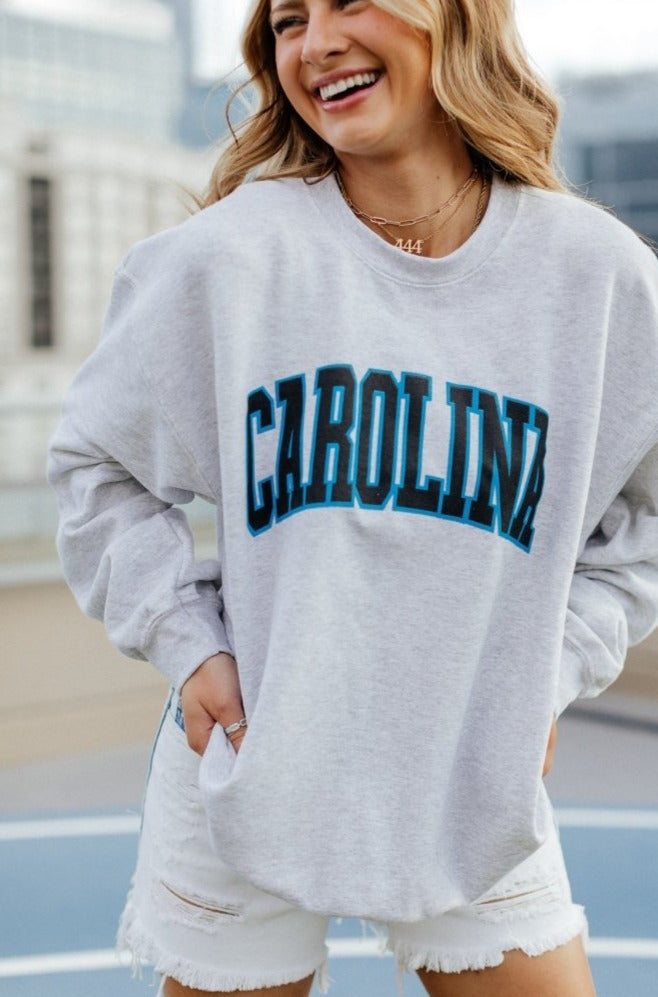 Carolina Block Sweatshirt - Girl Tribe Co.