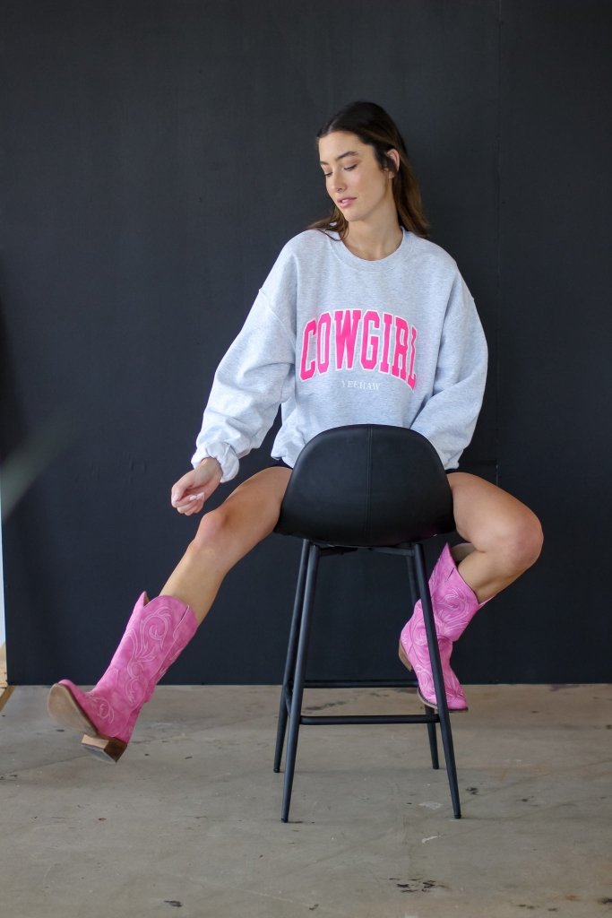 Cowgirl Block Sweatshirt - Girl Tribe Co.