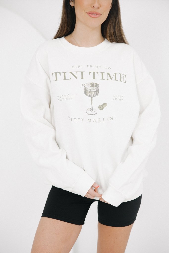 HUPOM Womens White Sweatshirt Crew Neck Flap Cocktail & Party