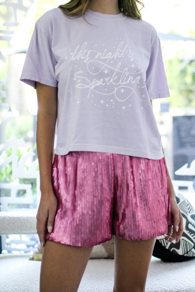 Enchanted Lavender Cropped Tee - Girl Tribe Co.