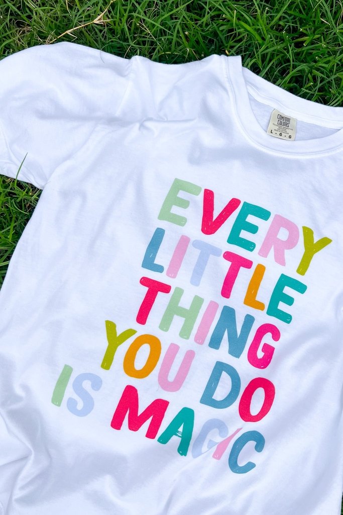 Teacher - Everything You Do Is Magic Tee In White - Girl Tribe Co.