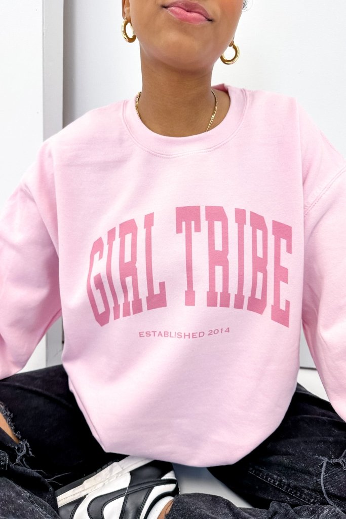 Girl Tribe Monochrome Sweatshirt in Pink - Girl Tribe Co.