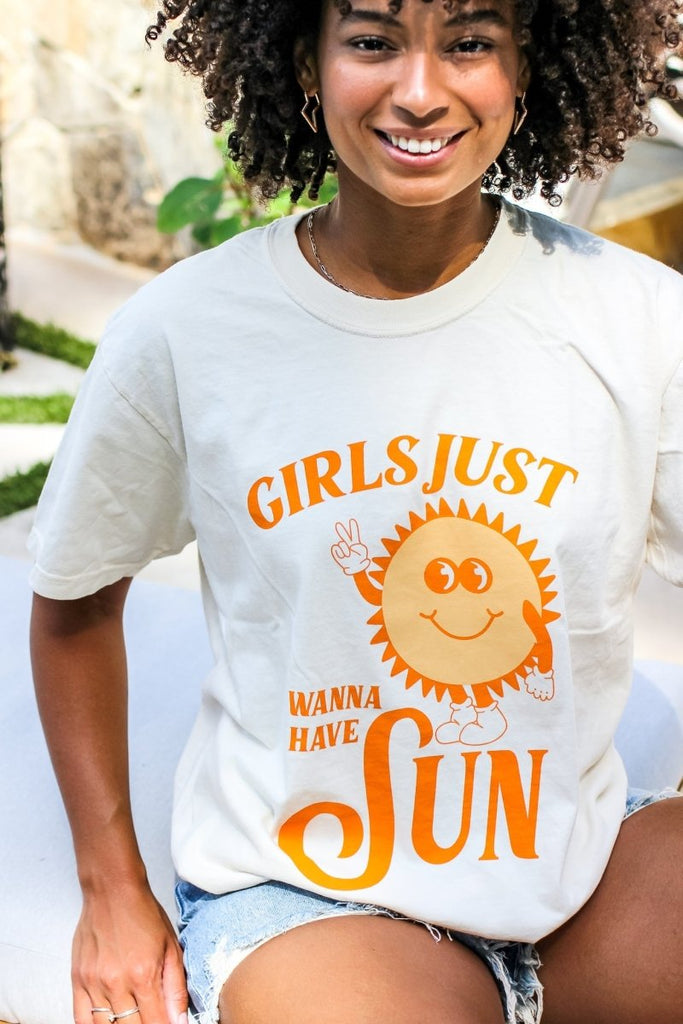 Girls Just Wanna Have Sun Tee - Girl Tribe Co.