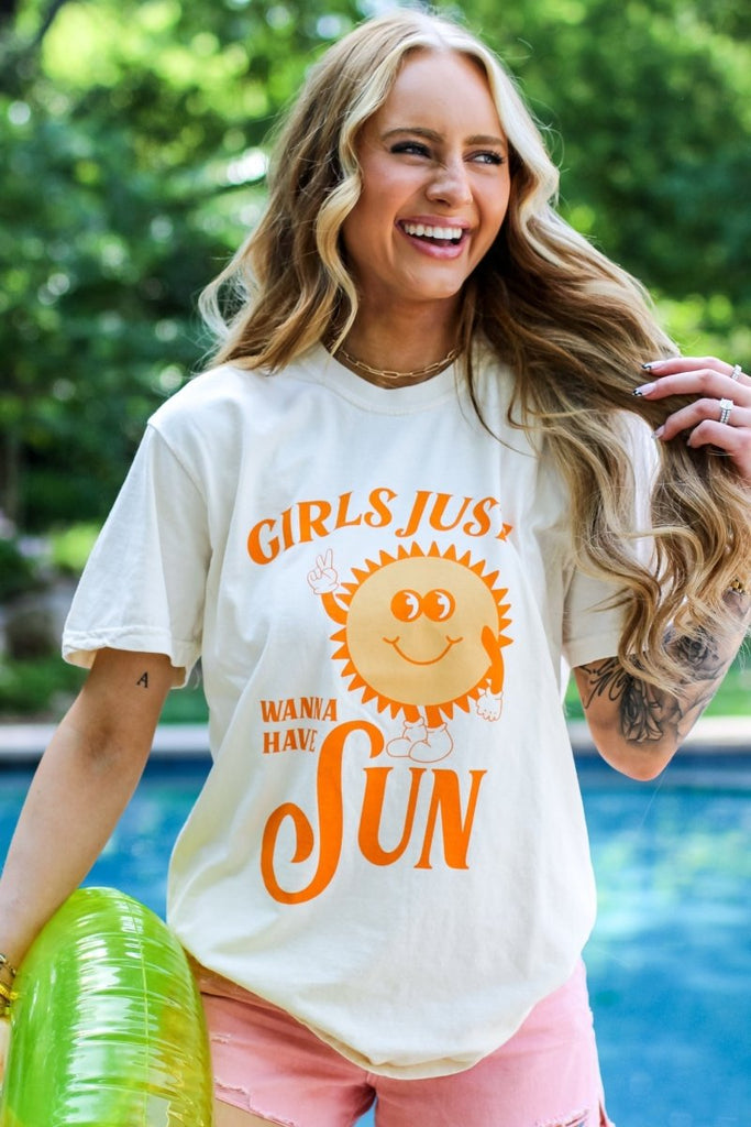 Girls Just Wanna Have Sun Tee - Girl Tribe Co.