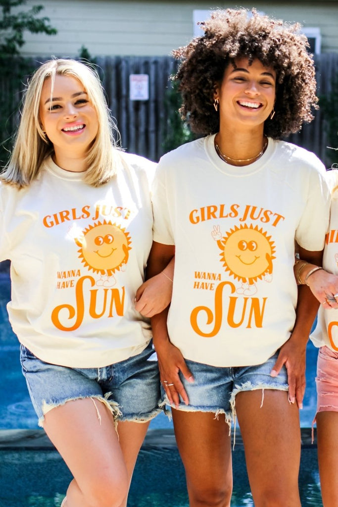 Girls Just Wanna Have Sun Tee - Girl Tribe Co.