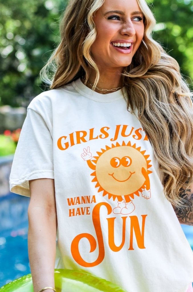 Girls Just Wanna Have Sun Tee - Girl Tribe Co.