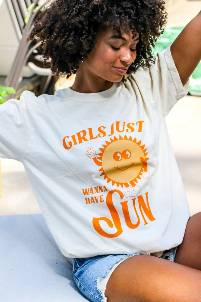 Girls Just Wanna Have Sun Tee - Girl Tribe Co.