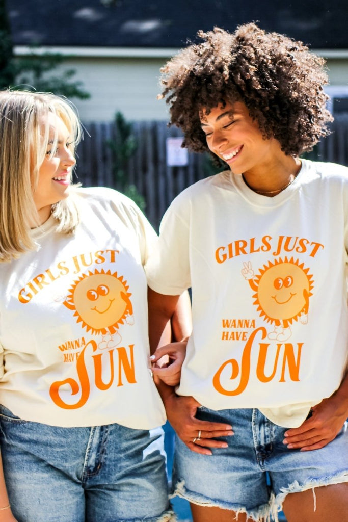 Girls Just Wanna Have Sun Tee - Girl Tribe Co.