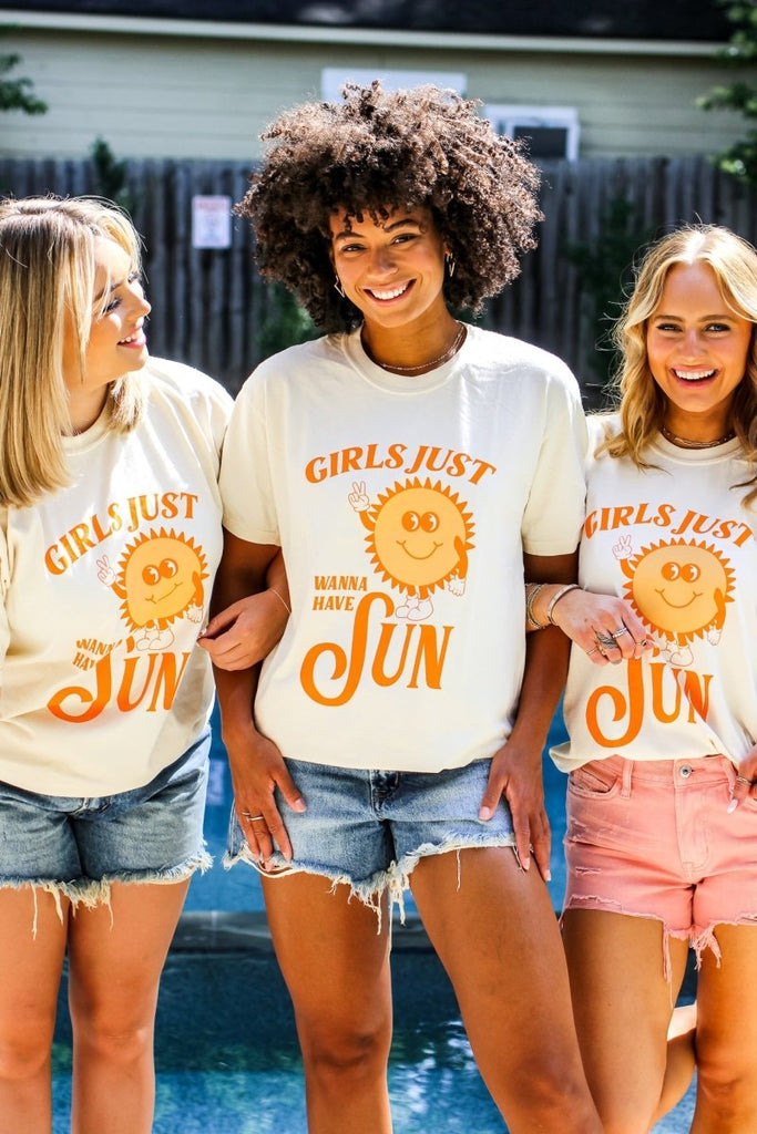 Girls Just Wanna Have Sun Tee - Girl Tribe Co.