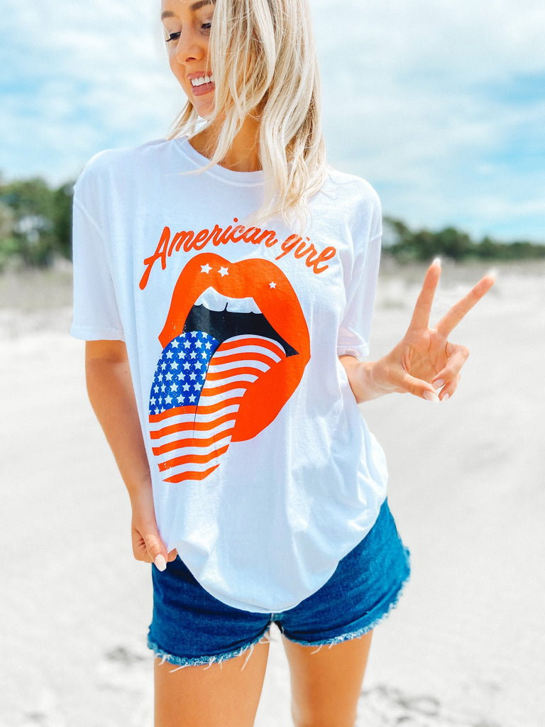 Graphics - American Girl Lips Tee