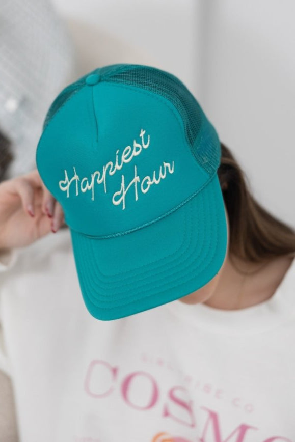 Cheers - Happiest Hour Trucker Hat - Girl Tribe Co.