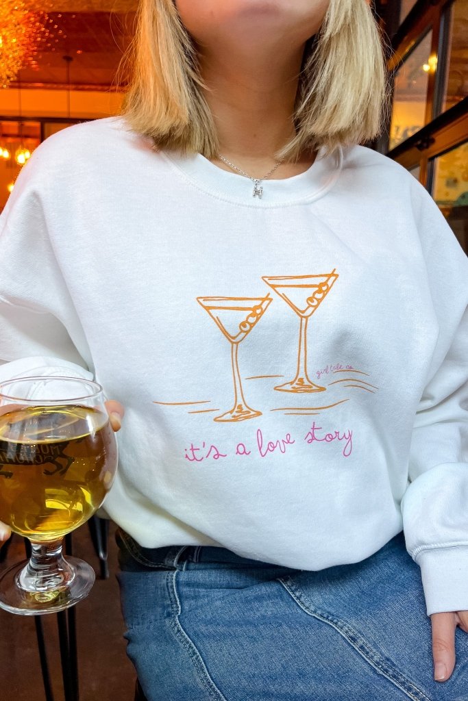 It's a Love Story Sweatshirt - Girl Tribe Co.