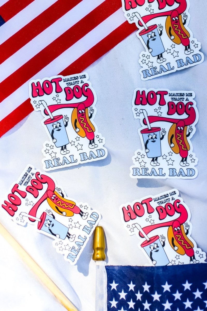 Legally Blonde Hot Dog Sticker - Girl Tribe Co.