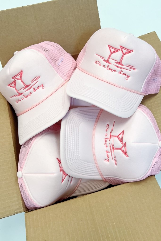 Besties - Love Story Trucker Hat - Girl Tribe Co.