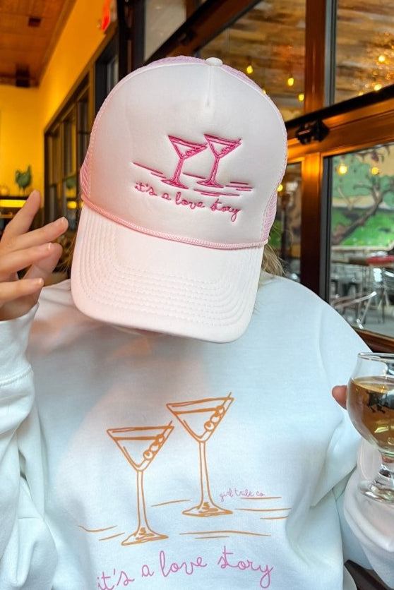 Besties - Love Story Trucker Hat - Girl Tribe Co.