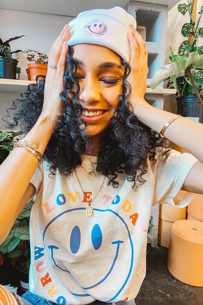 Love Today Smiley Face Tee - Girl Tribe Co.