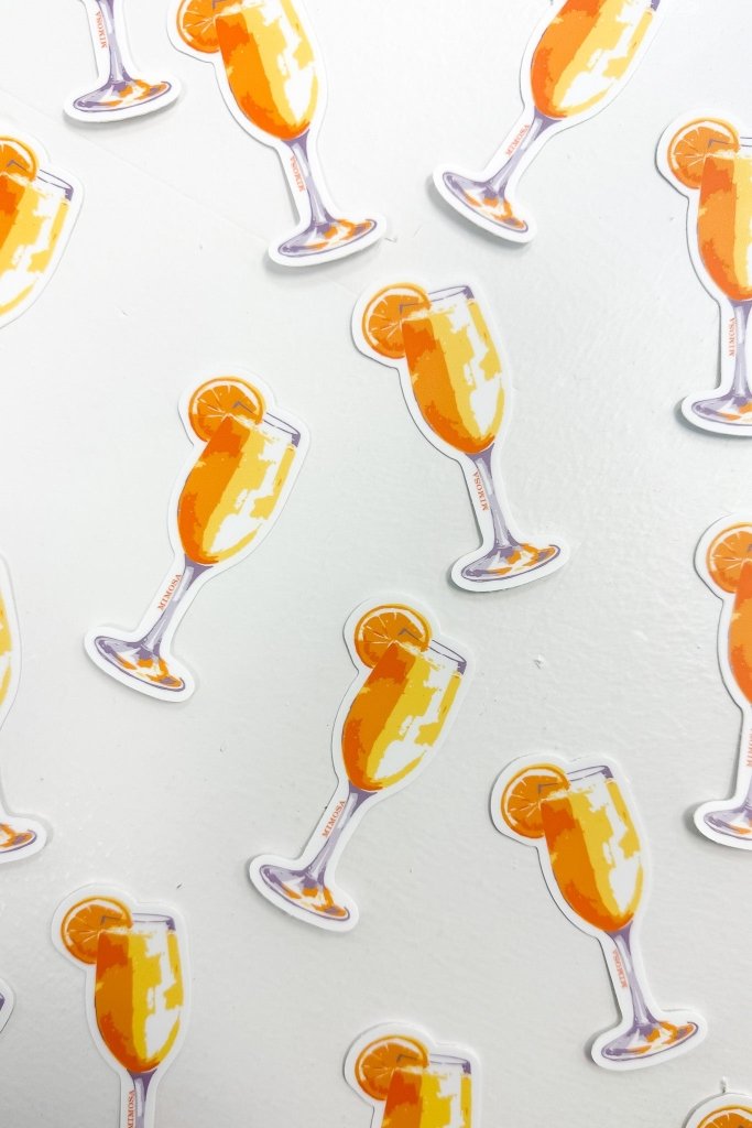 Mimosa Cocktail Sticker - Girl Tribe Co.