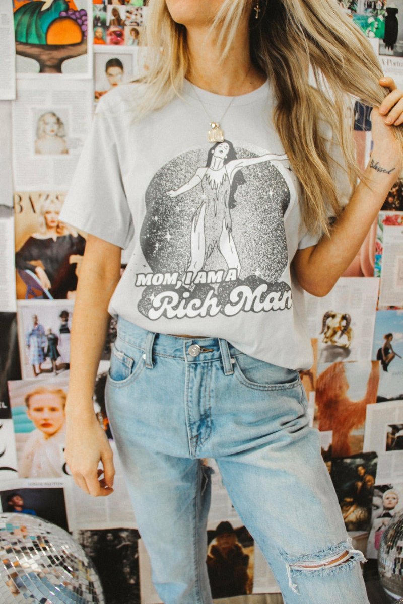 Mom, I Am a Rich Man Tee - Girl Tribe Co.