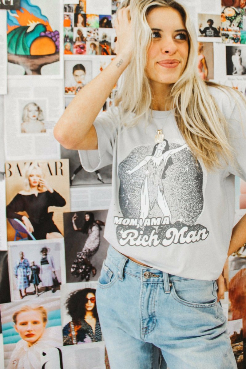 Mom, I Am a Rich Man Tee - Girl Tribe Co.