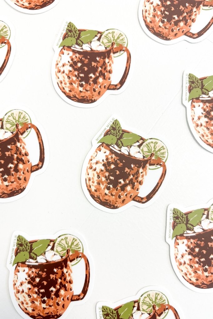 Moscow Mule Cocktail Sticker - Girl Tribe Co.