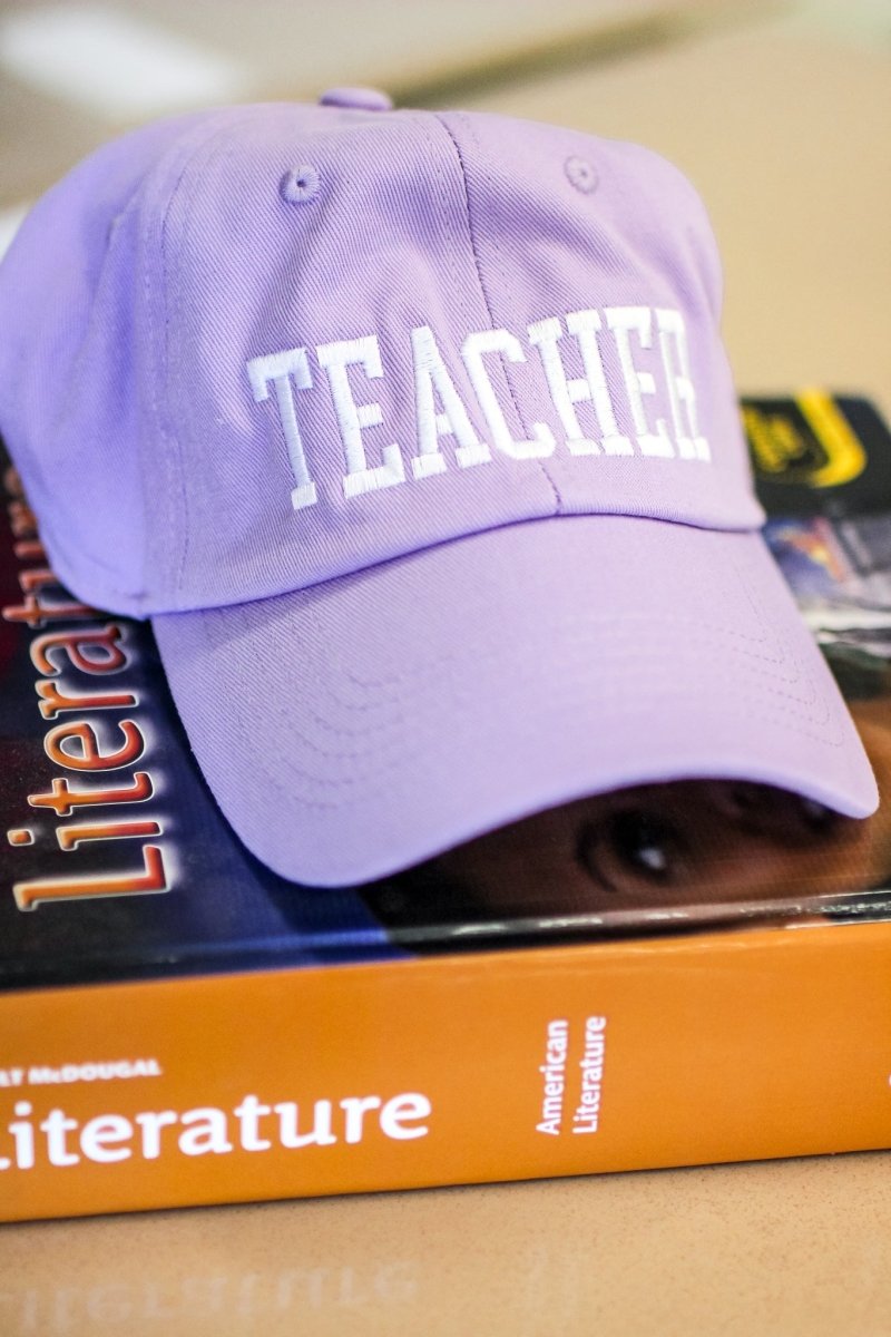 Non-Distressed Teacher Hat in Lilac - Girl Tribe Co.