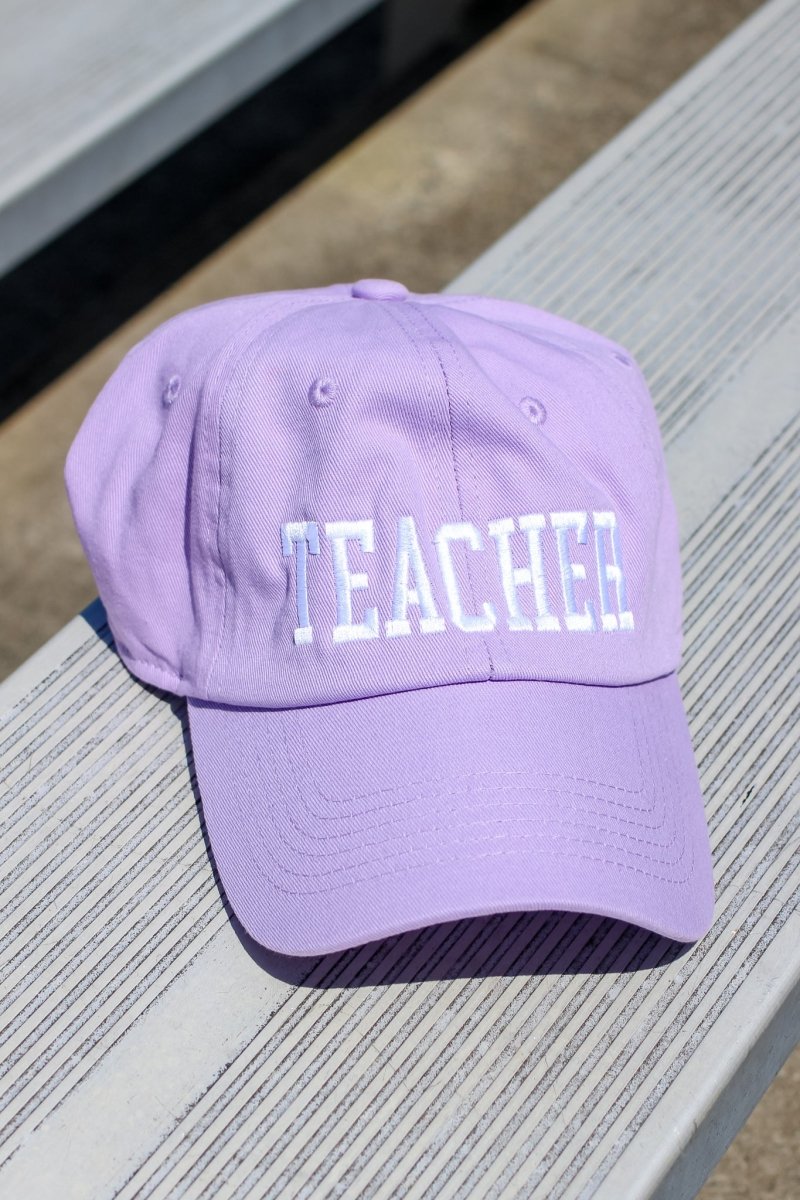 Non-Distressed Teacher Hat in Lilac - Girl Tribe Co.