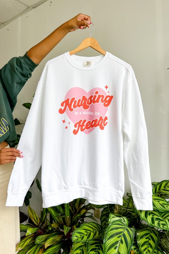 Nurse Heart Sweatshirt - Girl Tribe Co.
