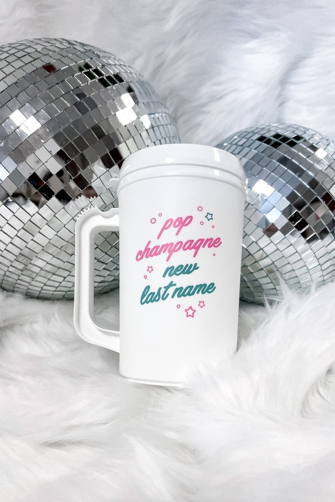 Pop Champagne Bachelorette Mega Mug - Girl Tribe Co.