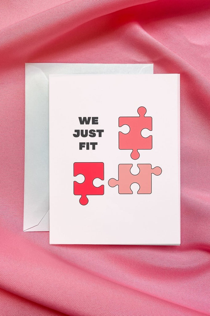 Puzzle Piece Valentine's Day Card - Girl Tribe Co.