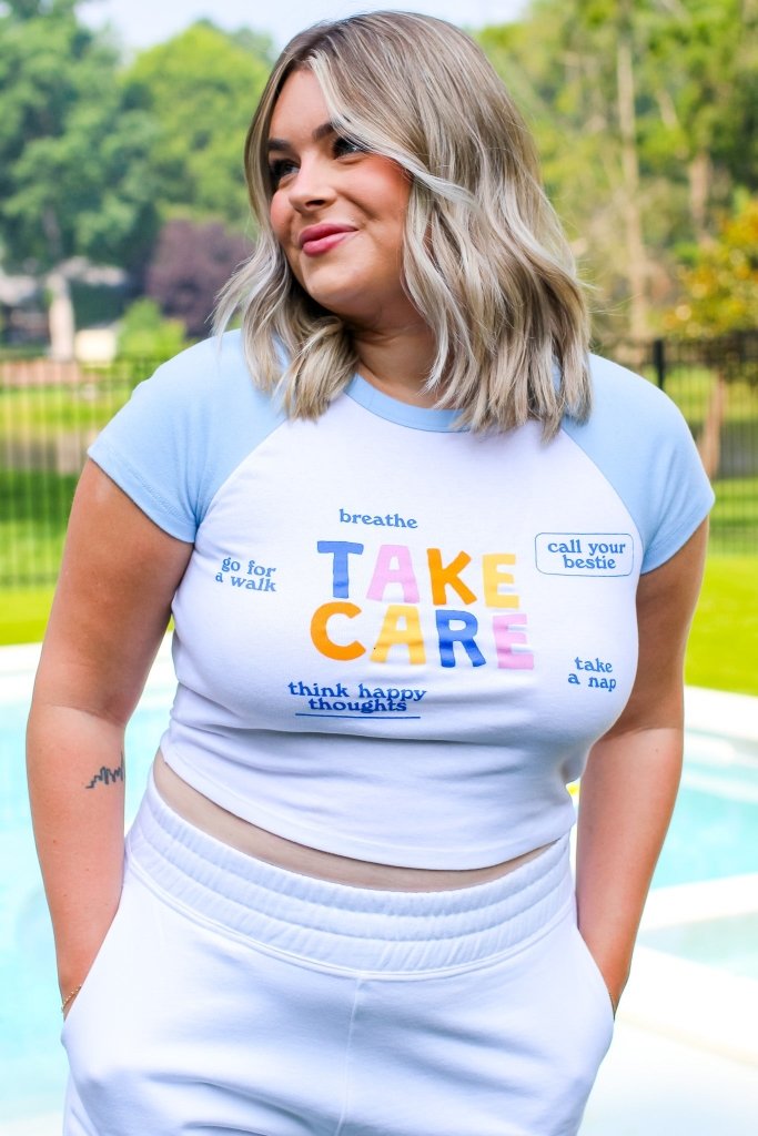Take Care Cropped Tee - Girl Tribe Co.