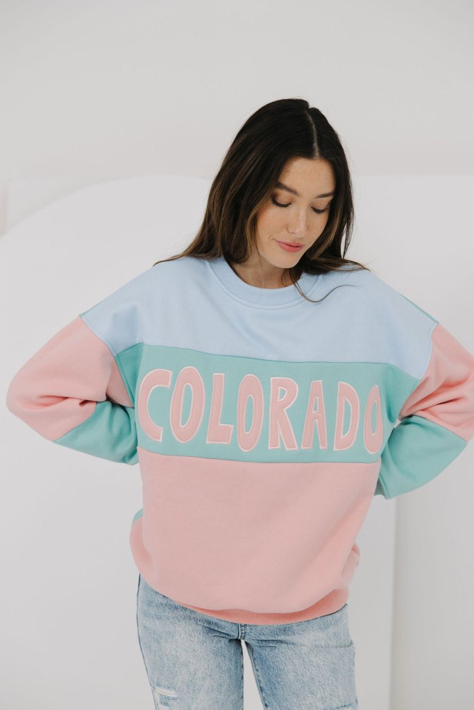 The Colorado Colorblock Sweatshirt - Girl Tribe Co.