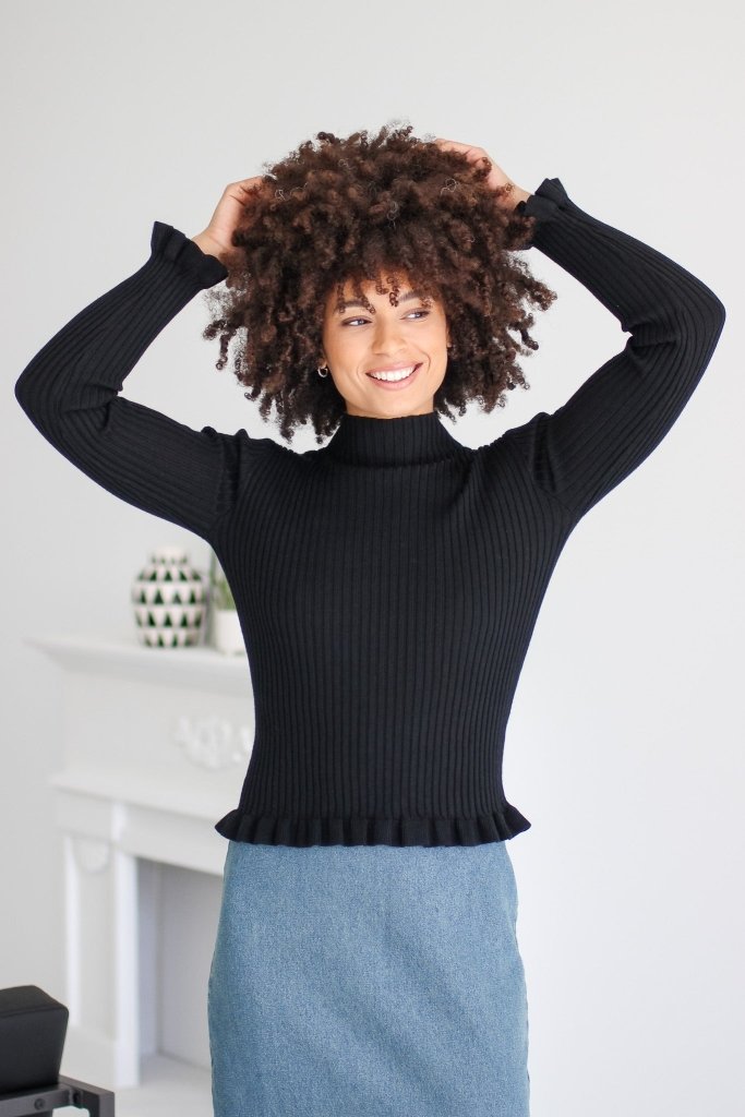 The Grace Ribbed Knit Sweater - Girl Tribe Co.