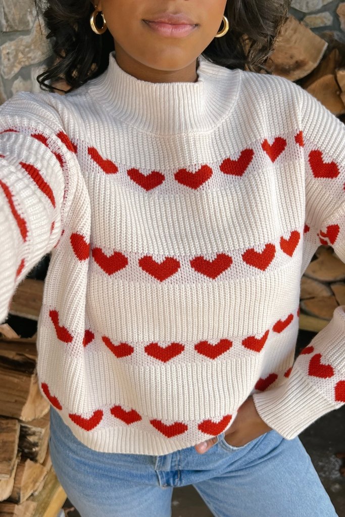 The Sammie Sweetheart Sweater - Girl Tribe Co.