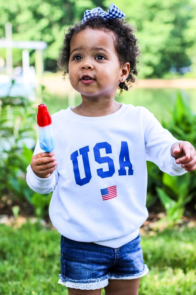 USA Kids Sweatshirt - Girl Tribe Co.