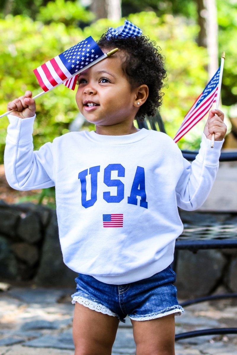 USA Kids Sweatshirt - Girl Tribe Co.