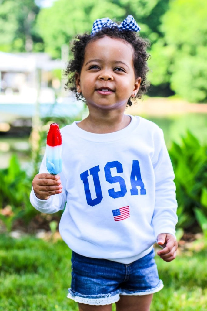 USA Kids Sweatshirt - Girl Tribe Co.