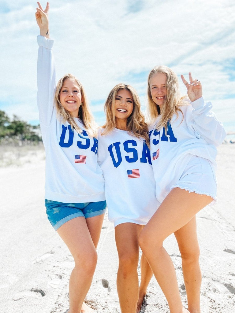 Girl Tribe Co. Made in America July 4th Collection - USA Sweatshirt