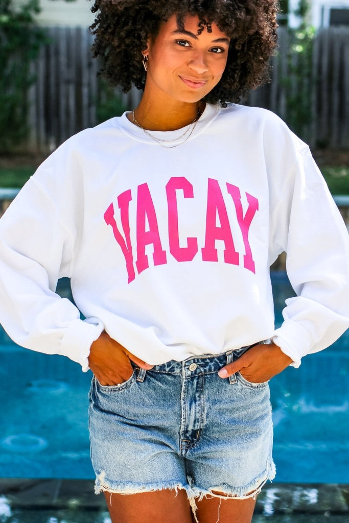 Vacay Block Sweatshirt - Girl Tribe Co.