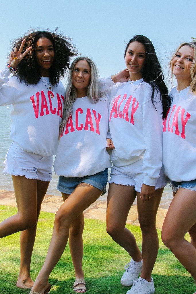 Vacay Block Sweatshirt - Girl Tribe Co.