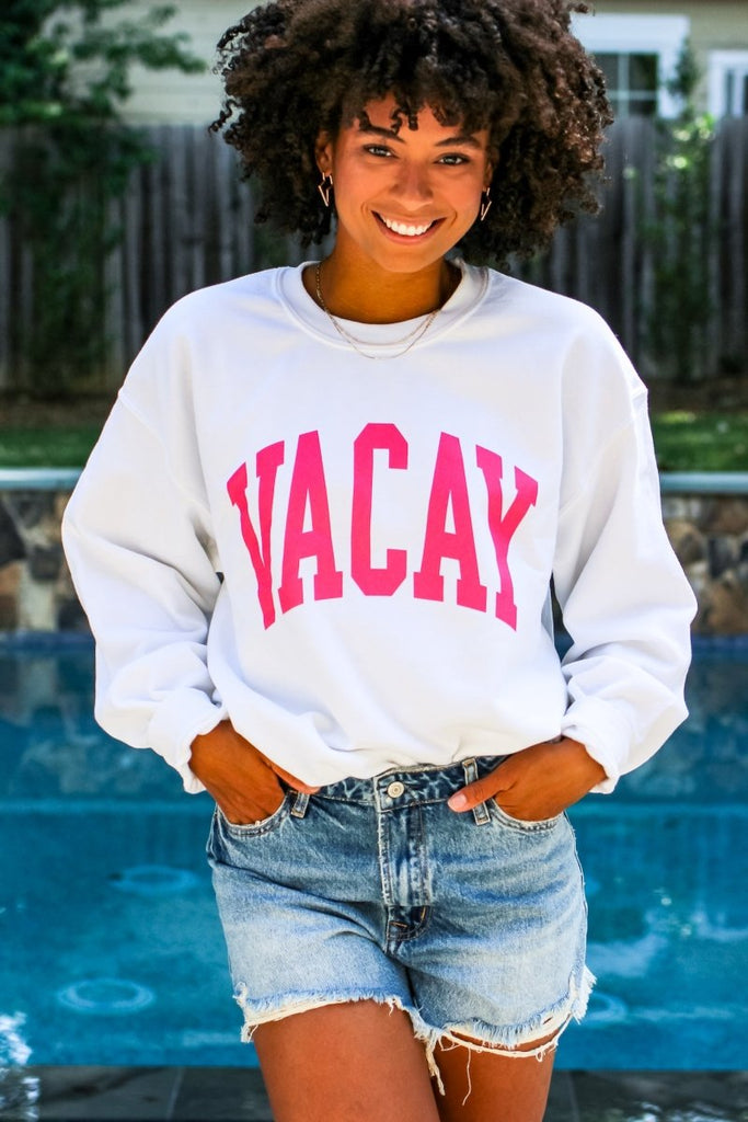 Vacay Block Sweatshirt - Girl Tribe Co.