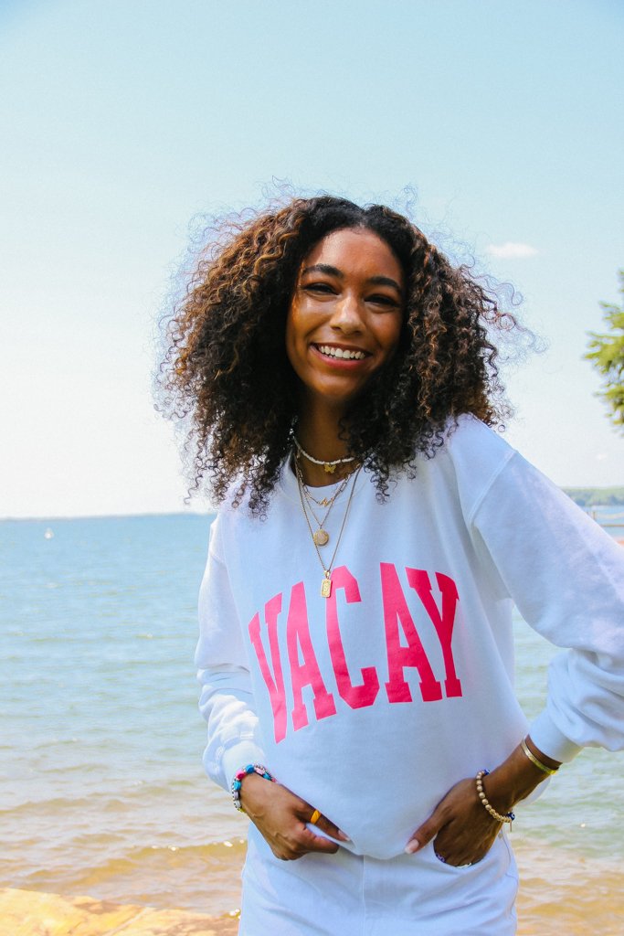 Vacay Block Sweatshirt - Girl Tribe Co.