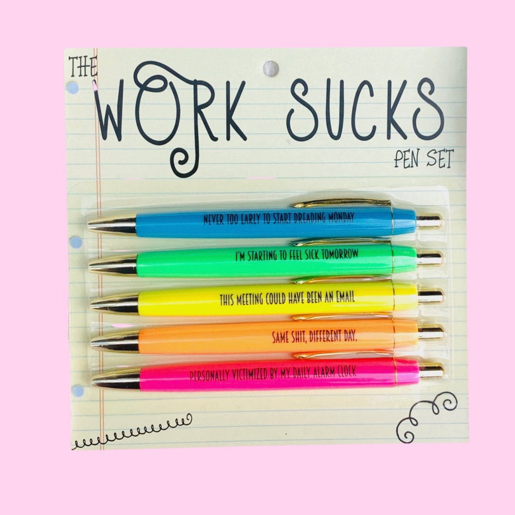 Work Sucks Pen Set - Girl Tribe Co.